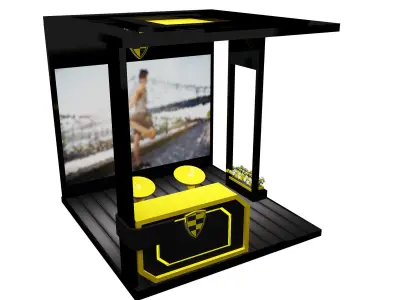  Booth Exhibition Stand a623a 3D model