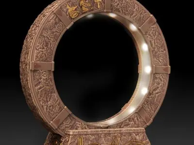 Beautiful Lamp  Stargate with Ancient Egyptian Motifs 3D print model