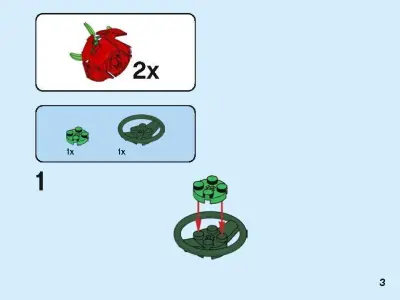 TwindBricks3D - 40460 Roses 3D print model