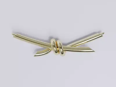 Tiffany knot necklace pendant 3D print model