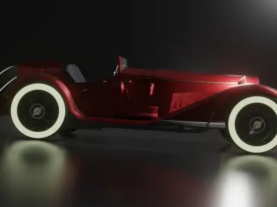 Alfa Romeo 8C GranSport 1936 Free 3D model