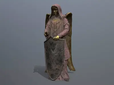 statue 5 Low-poly 3D model