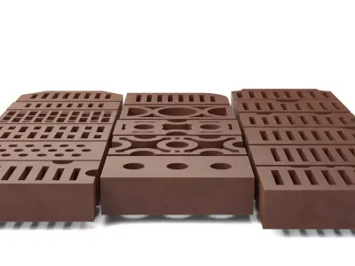 Realistic Brick Collection 3D model