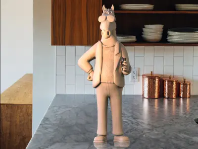 Bojack the horseman 3D print model
