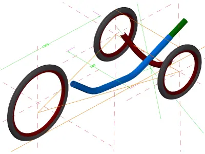 Recumbent Trike Part2 Free 3D model
