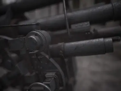 88mm Flak  88mm Flukabwehrkanone  3D model