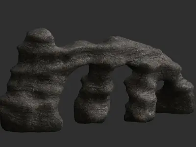 Large Stone Arch - Base Free low-poly 3D model