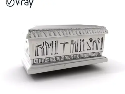 Ancient Egyptian Sarcophagus Model Pack Low-poly 3D model
