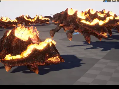 Hell Bug Low-poly game engine ready 3D model Low-poly 3D model