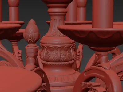 Chandelier Nera E 1 1 15 A 3D model