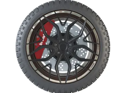 Bridestone tire01 3D model