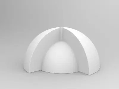 CONCRETE INCENSE BURNER 3D MODEL 3D print model
