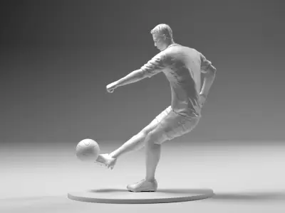 Footballer 02 Footstrike 08 Stl 3D print model