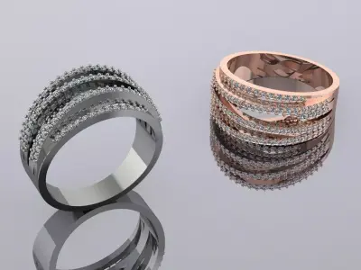 Jewelry Ring Golg GH-89 3D print model
