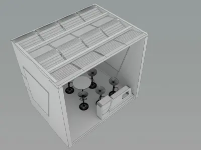  Booth Exhibition Stand a492a  3D model