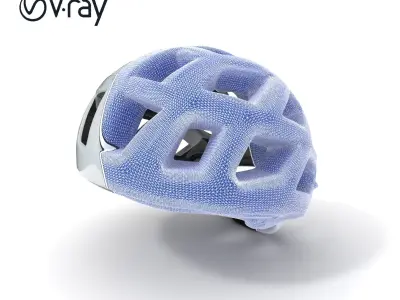Cycling Helmet D Model Pack for Versatile Visualization Low-poly 3D model