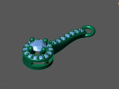 Women Pendants 3DM STL Pendant Renders Details 3D print model 3D print model