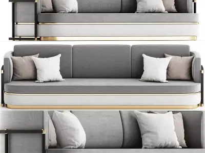 Como Sofa 3d model Low-poly 3D model