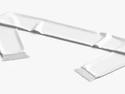 Soccer Scarf Low-poly 3D model