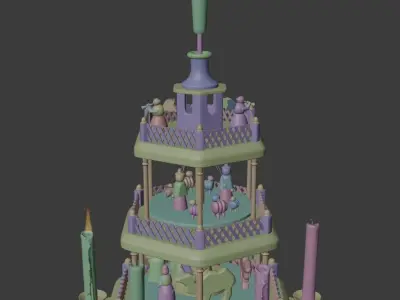 Christmas Pyramid 3D model