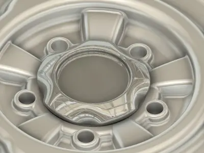 3d printable classic steel wheels 3D print model