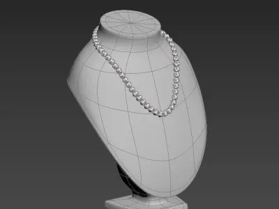 Ornament Stand With Ornament 3D model