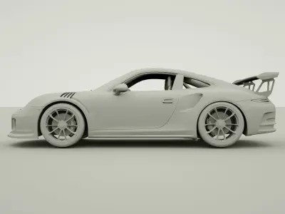 Porsche 911 GT3 RS 250K Poly Ultra High quality 3D model