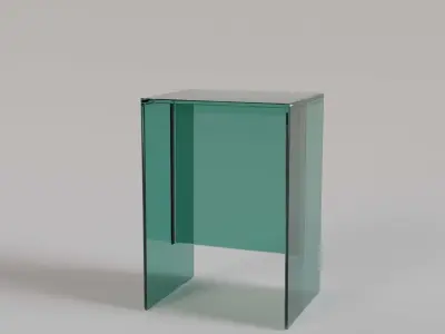 Kartell Maxbeam Stool Table Low-poly 3D model