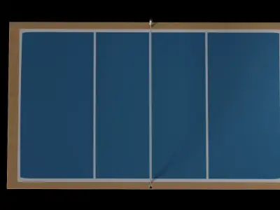 Volleyball Court Low-poly 3D model
