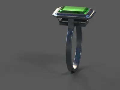 High-Quality 3D Ring Model Low-poly 3D model
