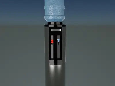 Water Cooler Low-poly 3D model