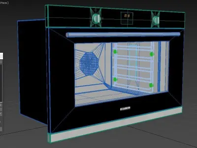BLANCO 90cm Electric Oven BOSE900X 3D model