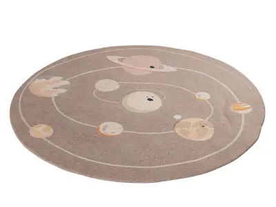 Set of Circu space theme carpets 3D model