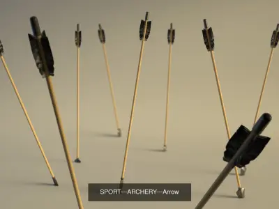 SPORT---ARCHERY wooden pen 3D Model Pack