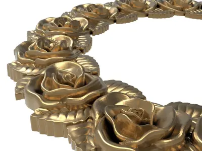 Carved Picture Frame 3D model 13