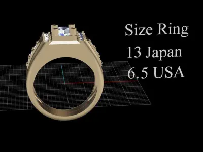 Ring Men D20 3D print model