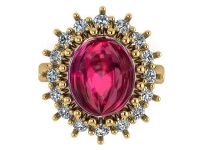 Luxury Proposal Ring For Couples 3d Printable Model 3D print model