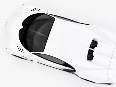 Bugatti Chiron Super Sport 2022 Low-poly 3D model
