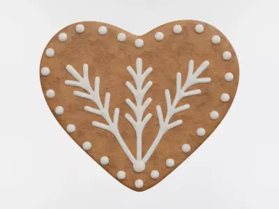 Gingerbread Christmas Cookie 15 3D model