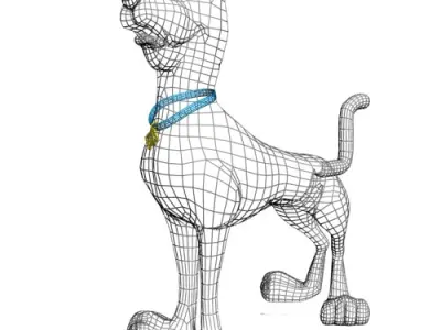 Scooby-doo 3D RIGGED Low-poly 3D model