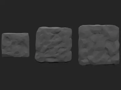 Stylized Walls-Ceilings-Floorings  Low-poly 3D model