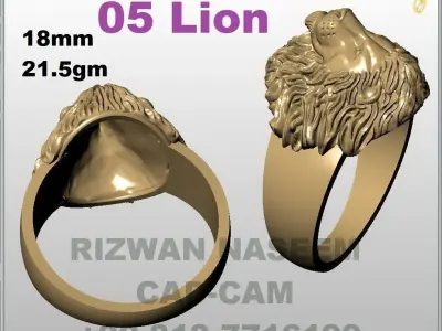 lion 05 3D print model