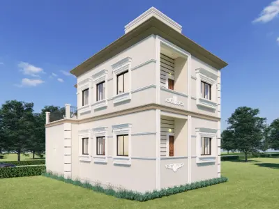 Architecture Calssical Home Concpet 3D model