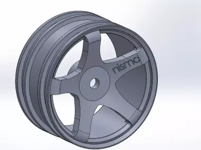 Nismo wheels for rc car models 1 10 3D print model