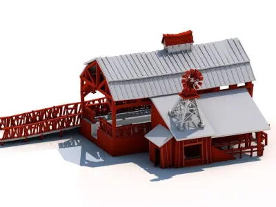 Village Farm 3D model