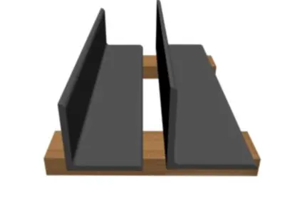 7 16in Thick Equal Angle 3D model