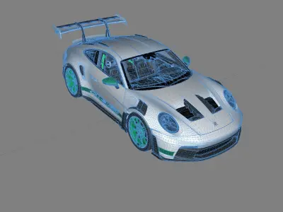 Porsche 911 GT3RS 992 3D model