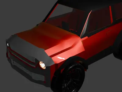  FORD BRONCO suv Low-poly 3D model
