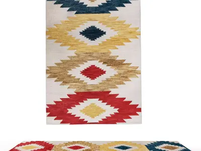  Safavieh Handmade Aspen Velma Boho Tribal Wool Rug 3D model