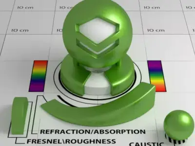 Green Car Paint Shader Texture